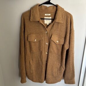 Z Supply Tan Corduroy Button-Up Jacket